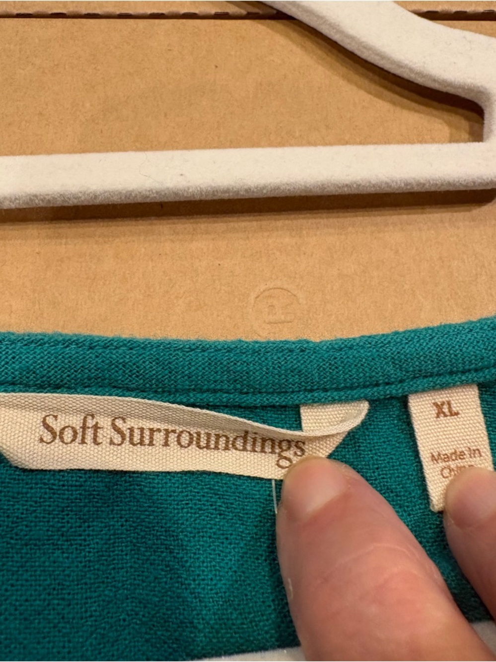 NWT Soft Surroundings Cotton Bar Harbor Gauze Top, XL - Picture 2 of 12